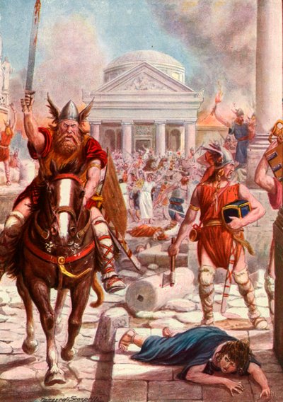 Roma invasa dai barbari da Tancredi Scarpelli